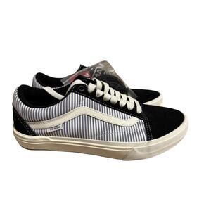 NEW Vans Pop Crush Federal Biking BMX Men's Blue White Stripe  Popcush, 7.5